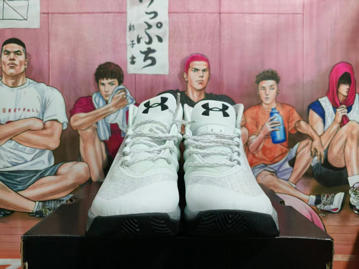 Under Armour Basketball Sneakers White Grey Silver