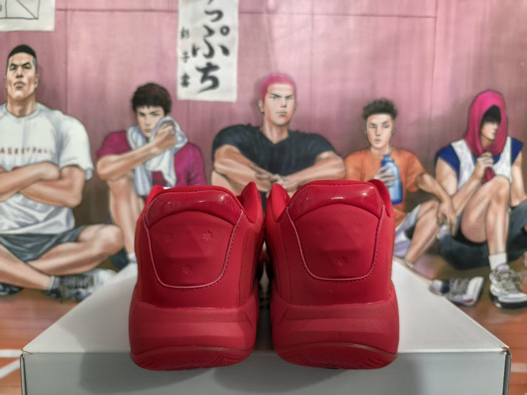 Jordan Red and Gold Basketball Sneakers
