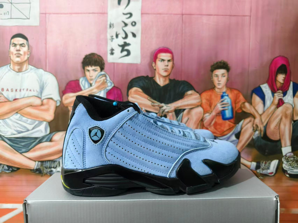 Jordan 14 Retro Basketball Sneakers Blue Black