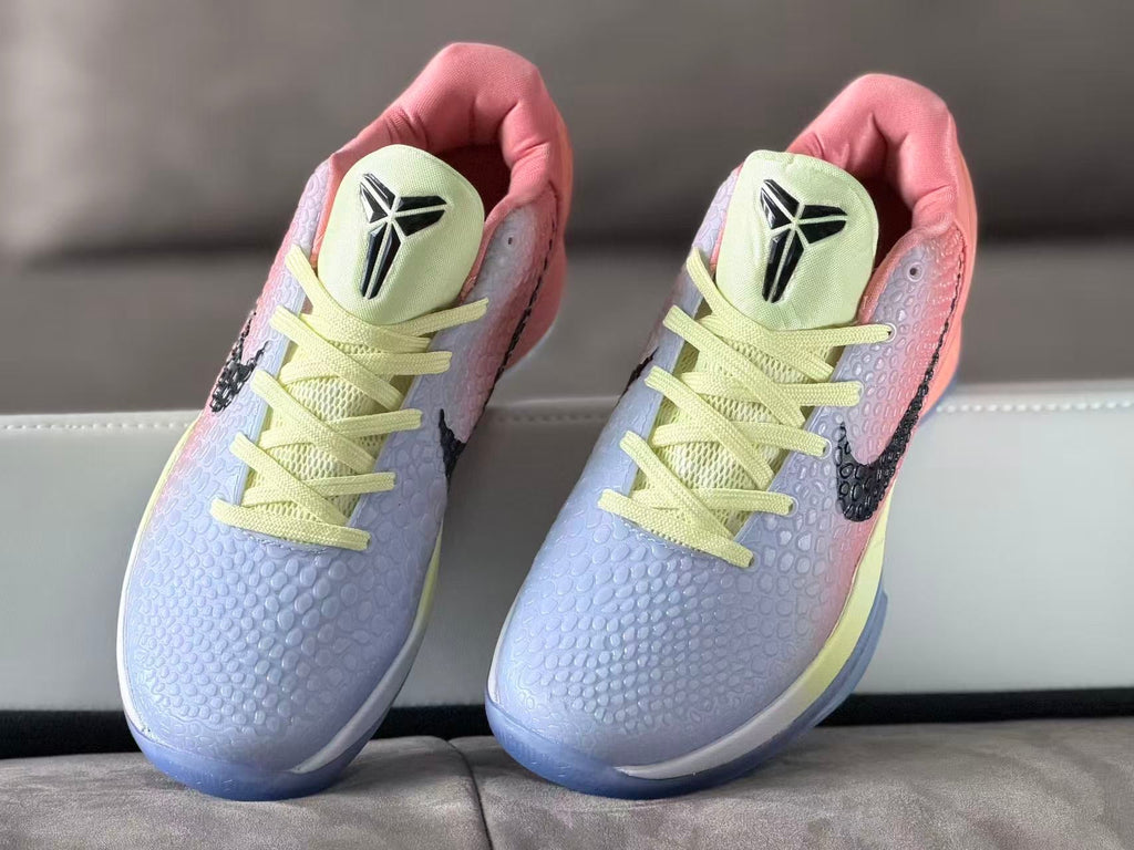 Nike Kobe 6 Brunson PE Basketball Sneakers Pink Blue