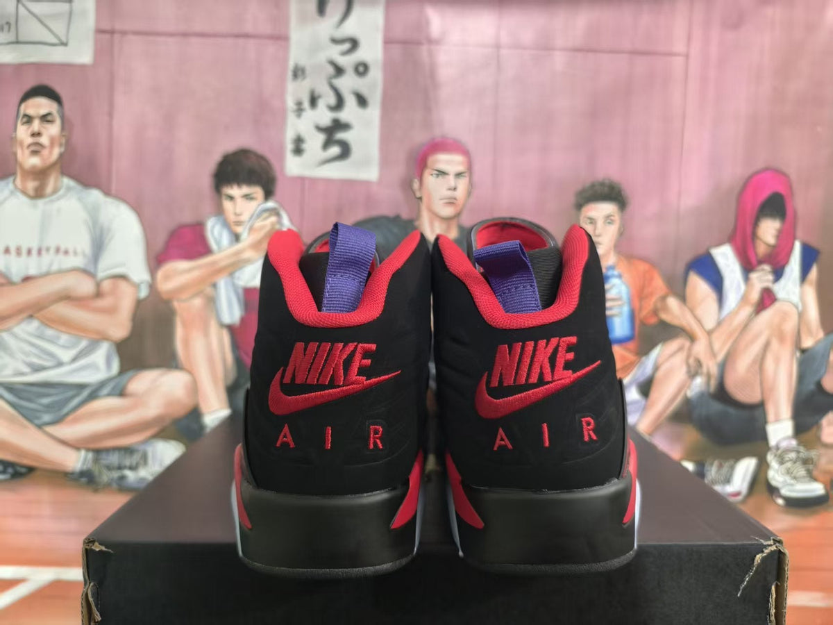 Jordan Black Red High-Top Basketball Sneakers