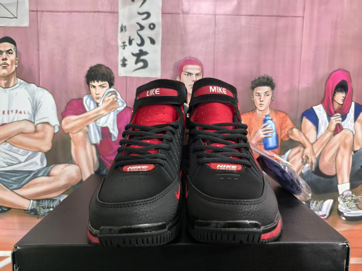Nike Black Red High-Top Basketball Sneakers