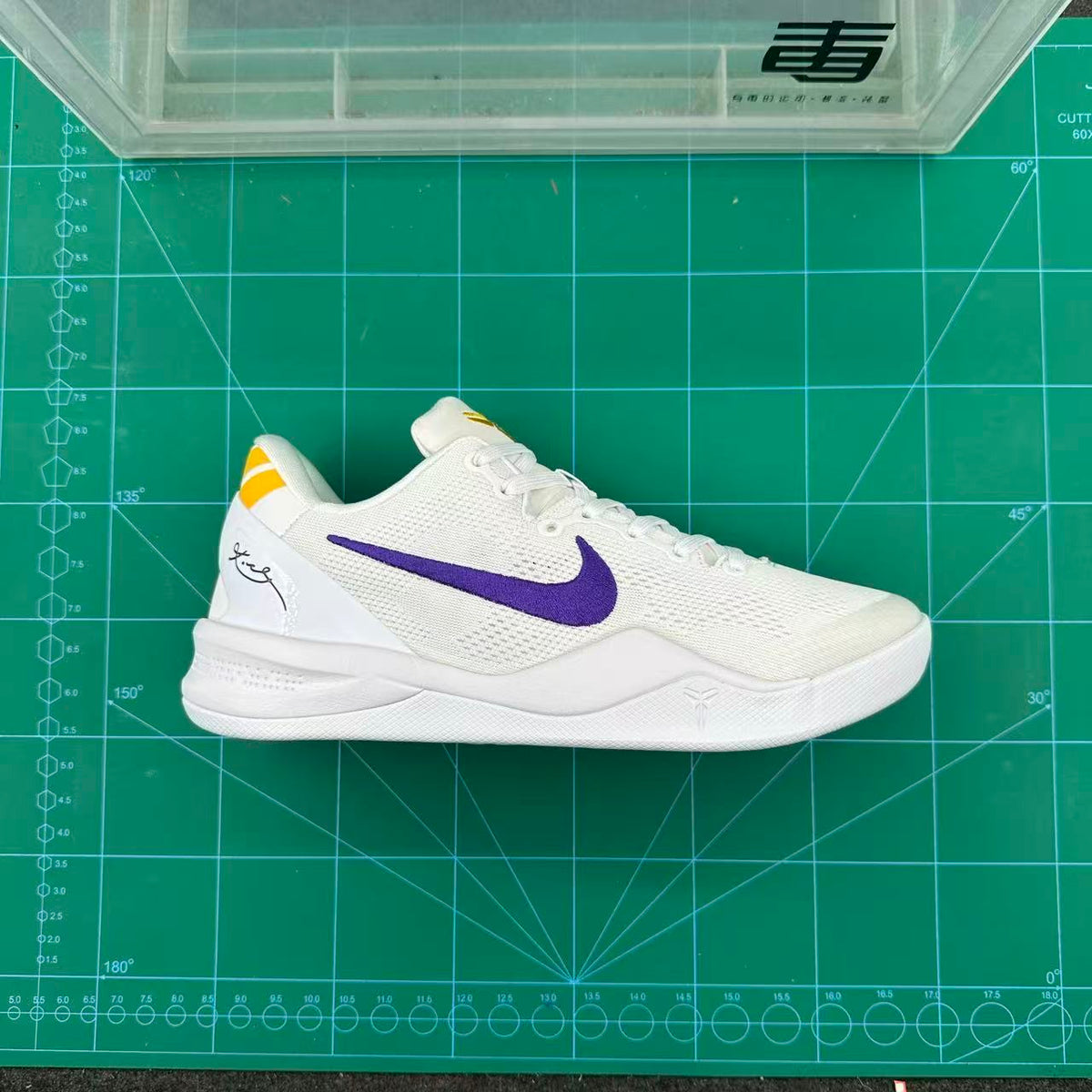 Nike Basketball Sneakers White Purple Yellow
