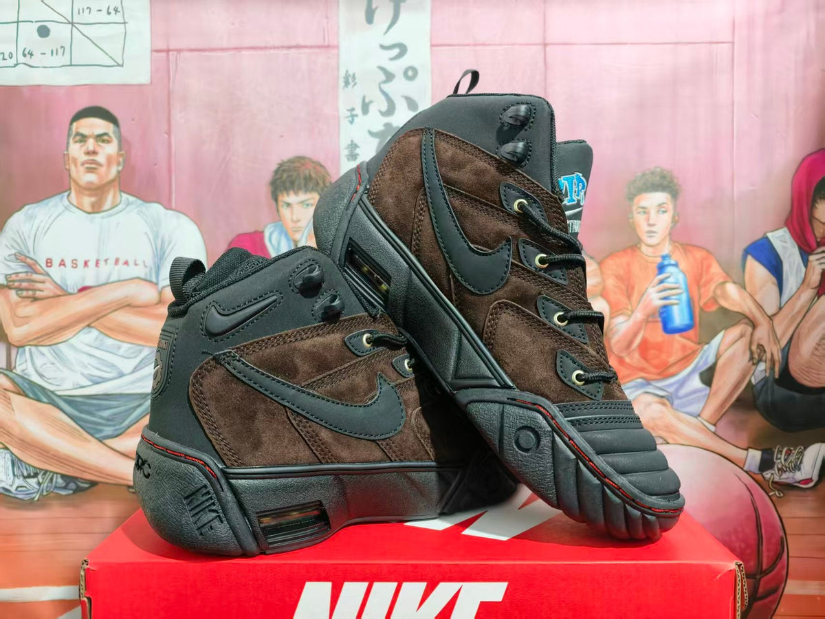 Nike Black and Brown High-Top Sneakers