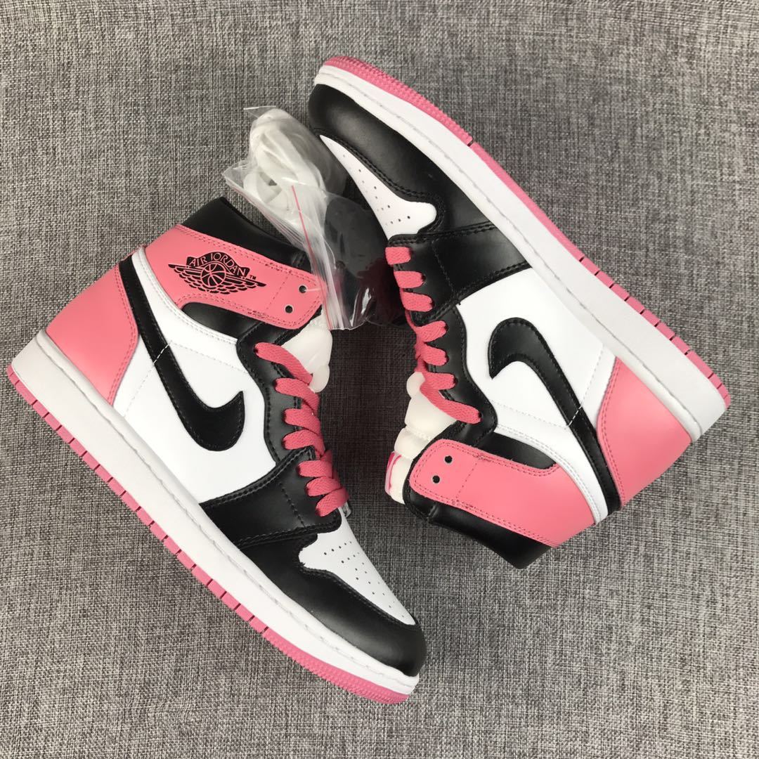 Jordan Air Jordan 1 High Dirty Pink Black Toe Sneakers