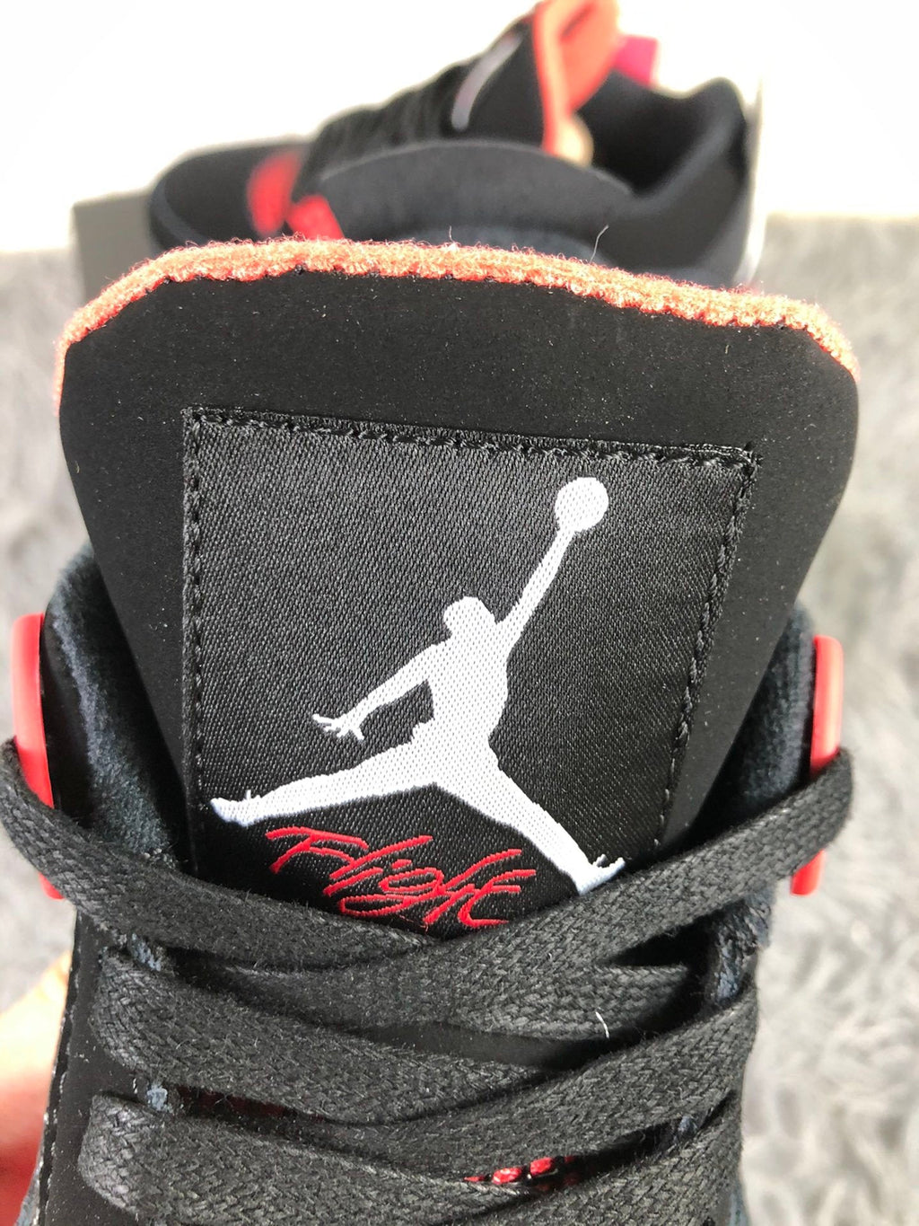 Jordan 4 Tattoo Black and Red Sneakers CT8527-016