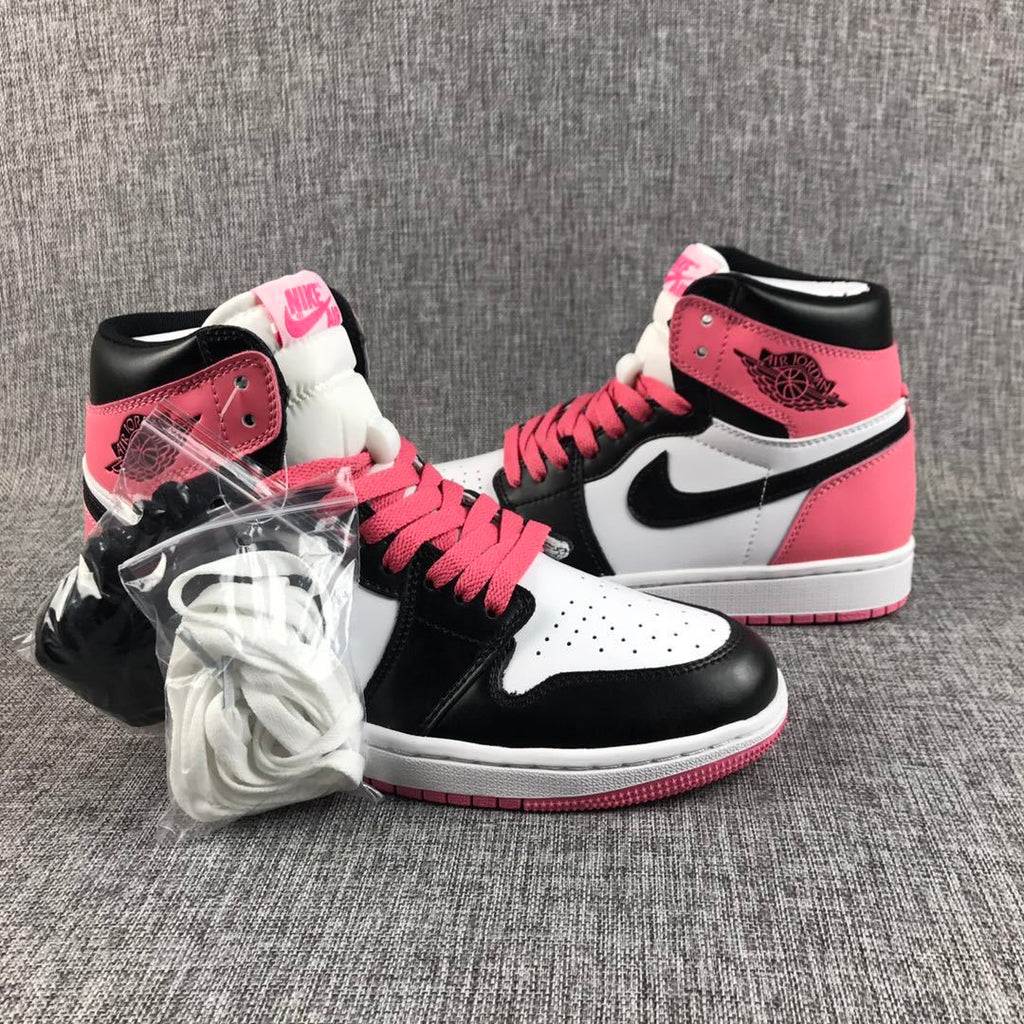Jordan Air Jordan 1 High Dirty Pink Black Toe Sneakers