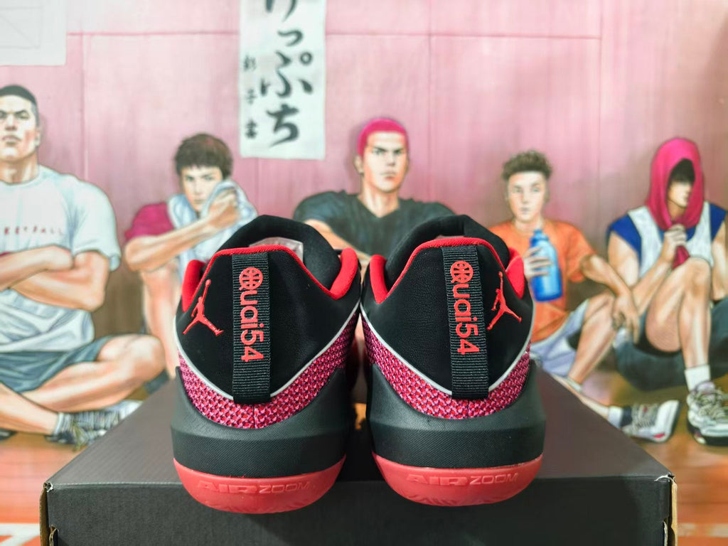 Jordan Basketball Sneakers Red and Black Quai 54 Style