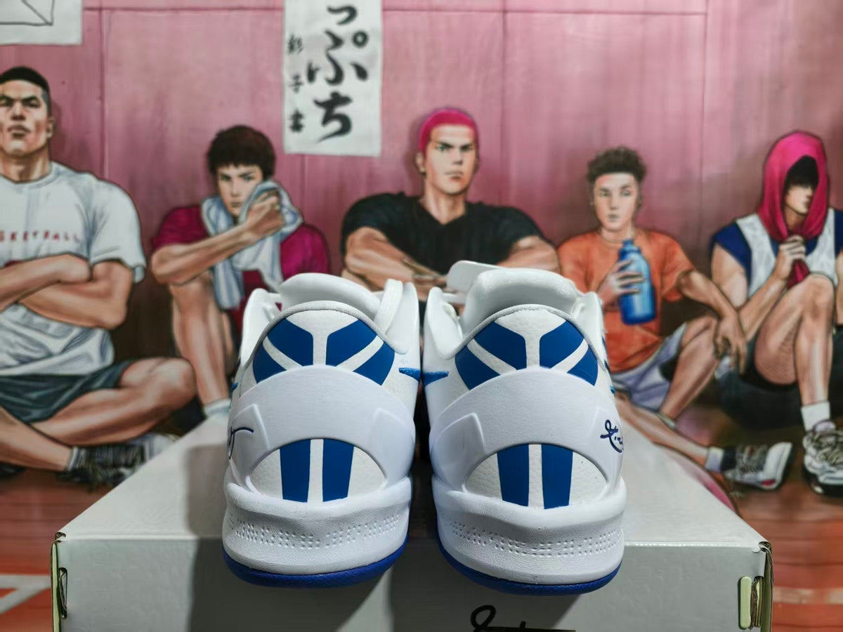 Nike Blue and White Basketball Shoes