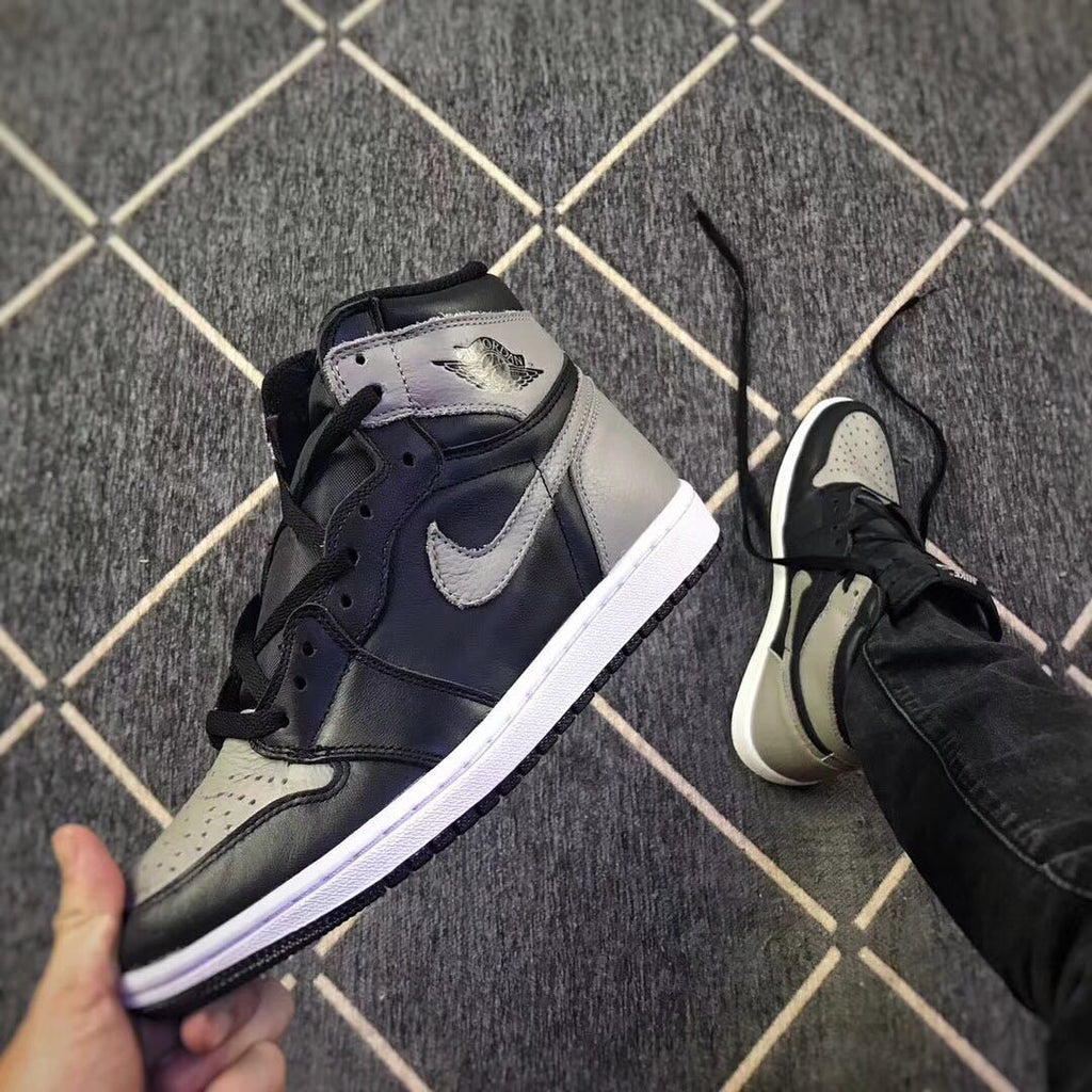 Air Jordan 1 Shadow High-Top Sneakers Black Grey