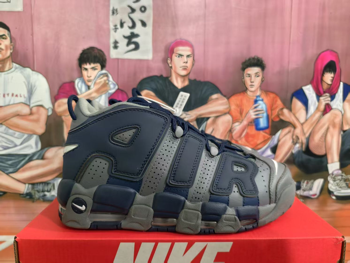 Nike Navy and Gray High-Top Sneakers
