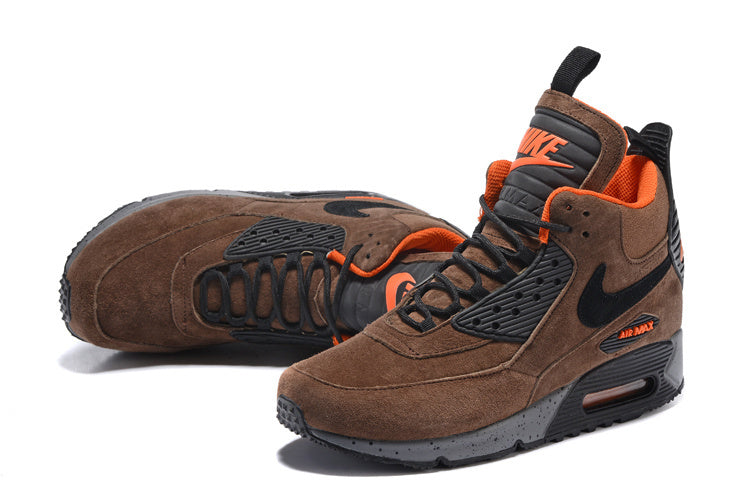 Nike Air Max 90 Winter Sneakerboot High-Top Brown Orange