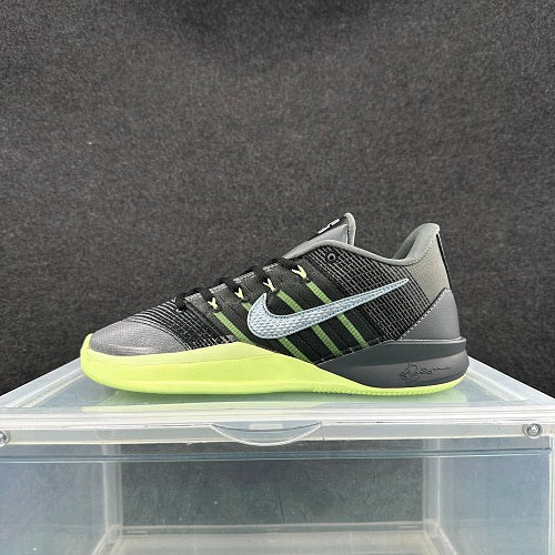 Nike Black and Green Basketball Sneakers