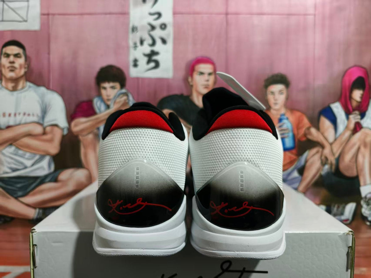 Nike Basketball Sneakers White Black Red