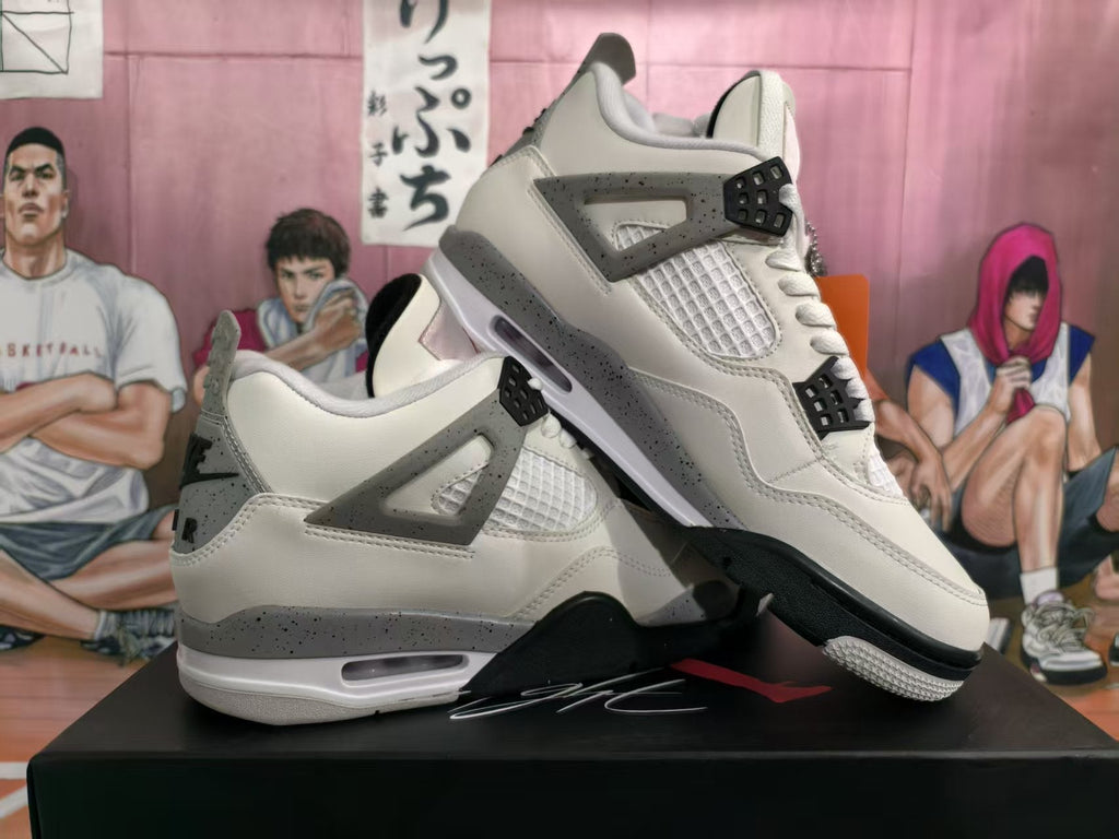 Jordan 4 White Cement Sneakers
