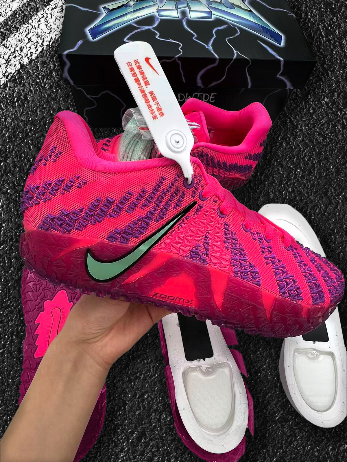 Nike Basketball Sneakers Pink Purple HF2793-600