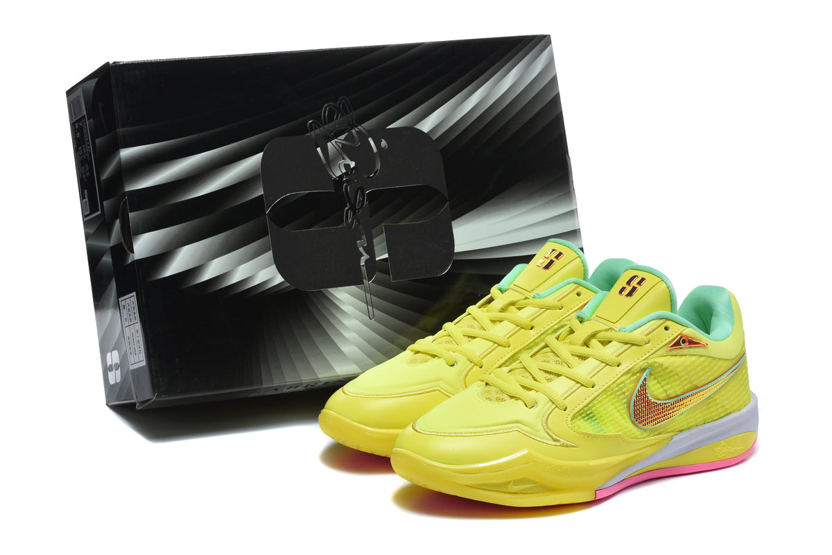 Nike SpongeBob Basketball Shoes in Yellow and Pink