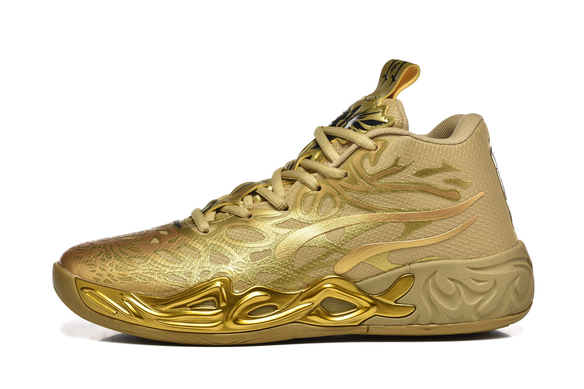 Puma 878-10 Basketball Sneakers Gold
