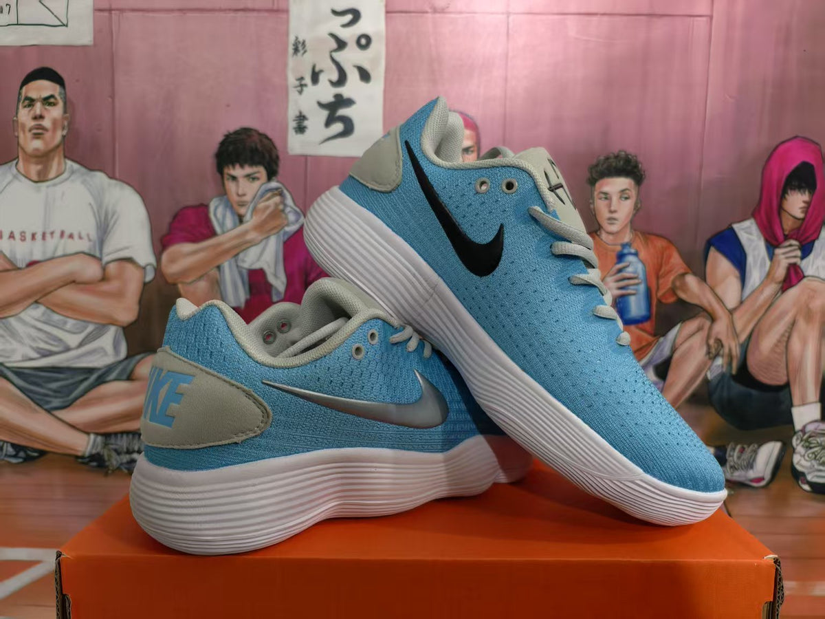 Nike Blue and White Low-Top Sneakers
