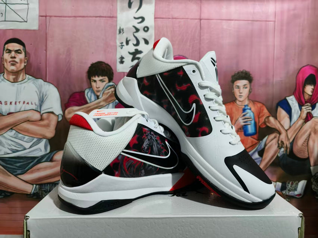 Nike Basketball Sneakers Black White Red