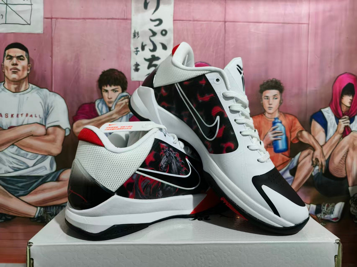 Nike Basketball Sneakers Black White Red
