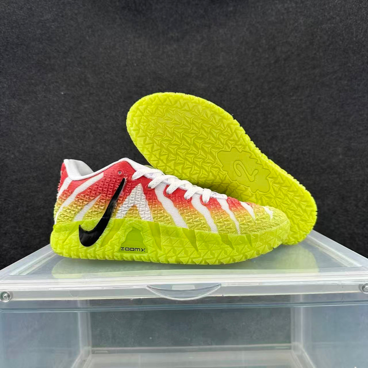 Nike Christmas Edition ZoomX Basketball Sneakers Red Yellow