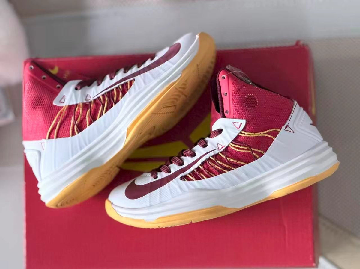 Nike Hyperdunk 2012 Kids Basketball Shoes Red White Yellow