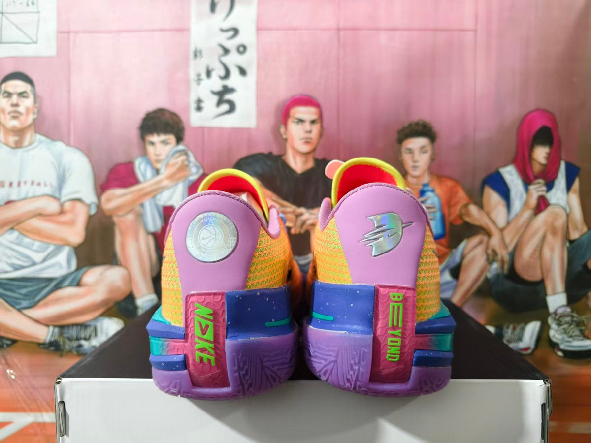 Nike Candy Basketball Sneakers Orange Purple Green