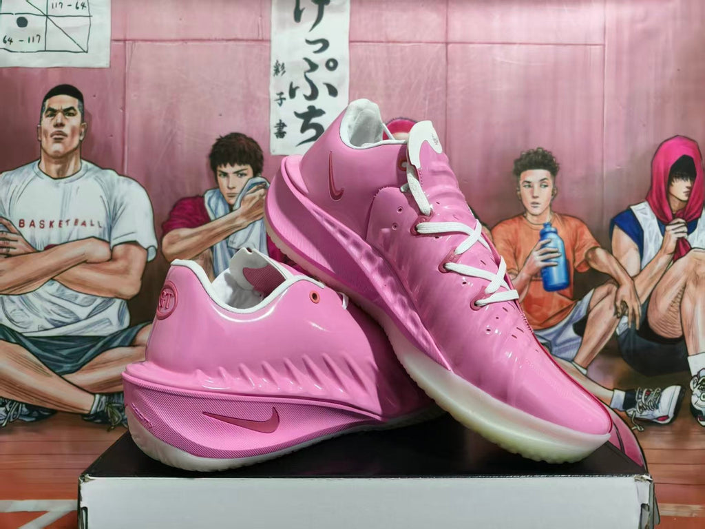 Nike GT Cut Basketball Shoes in Pink and White