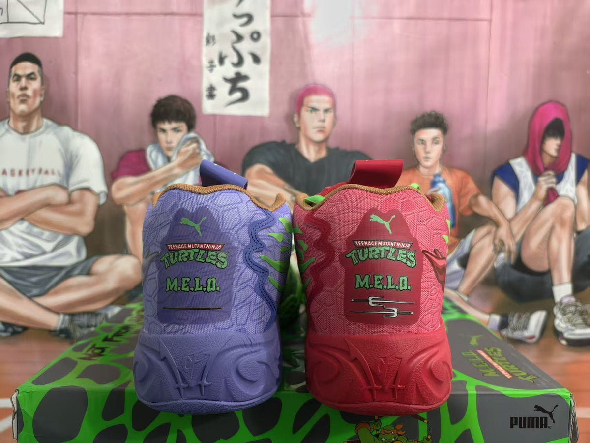 PUMA M.E.L.O. TMNT Mismatched Basketball Sneakers