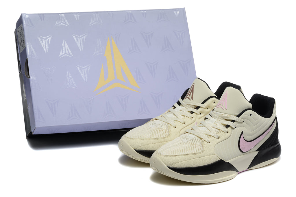 Jordan Basketball Sneakers Cream Black Pink FD7328-100