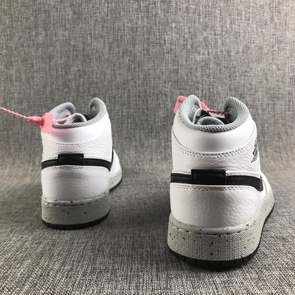 Jordan Air Jordan 1 Mid GS White Cement Sneakers