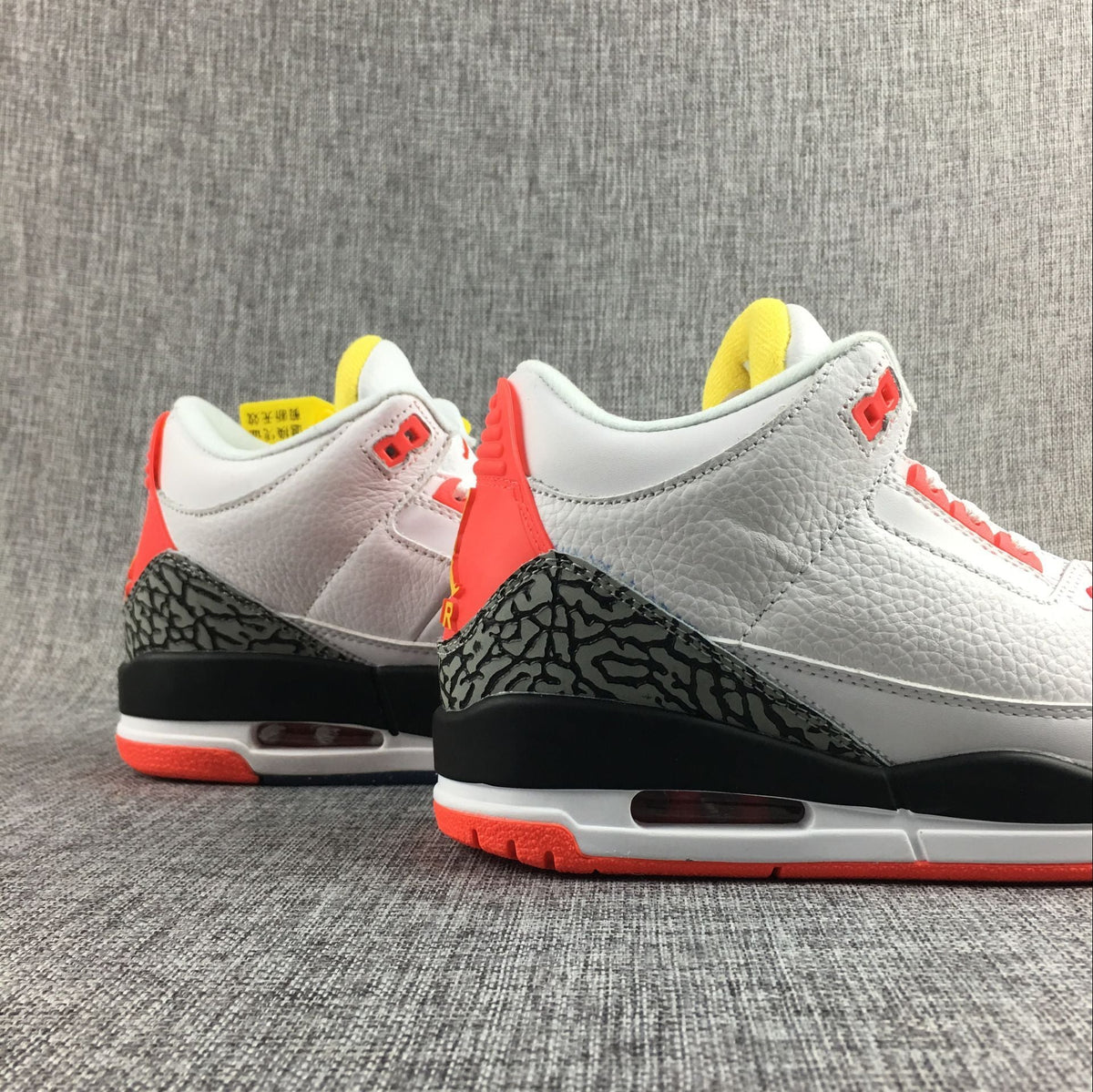 Jordan 3 White Red Yellow Black Sneakers