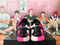 Nike Pink Mismatched Basketball Shoes