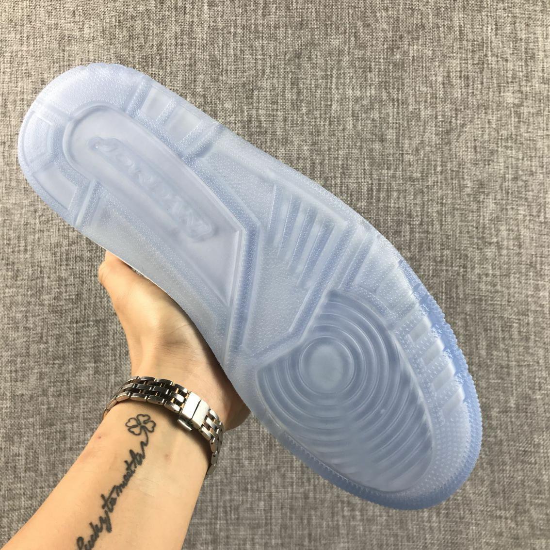 Jordan 3 White Cat Sneakers with Icy Blue Outsole