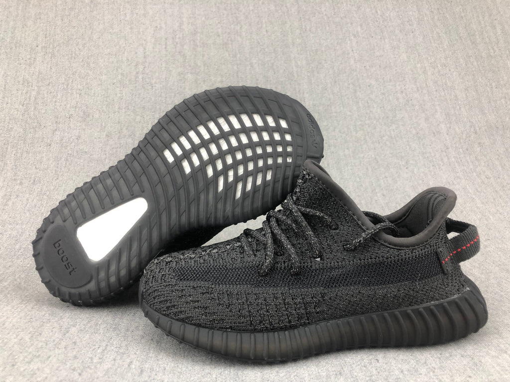 adidas Yeezy 350 V2 Kids Sneakers Black Reflective