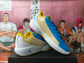 Jordan Basketball Shoes in Blue and Yellow