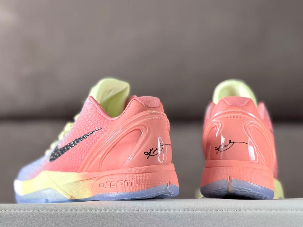 Nike Kobe 6 Brunson PE Basketball Sneakers Pink Blue