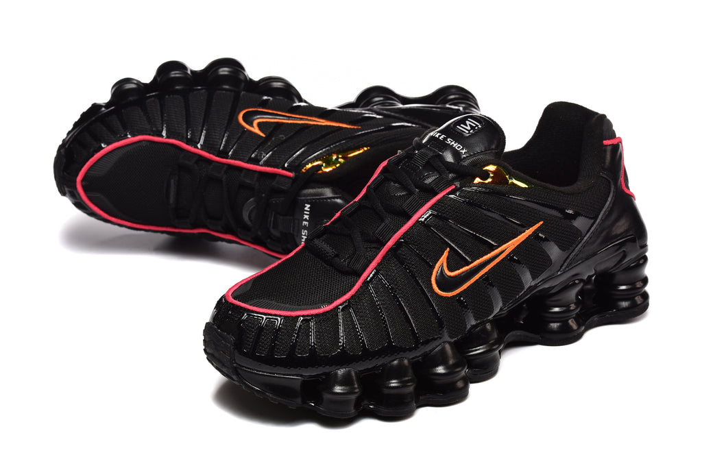 Nike Shox TL Black and Orange Sneakers