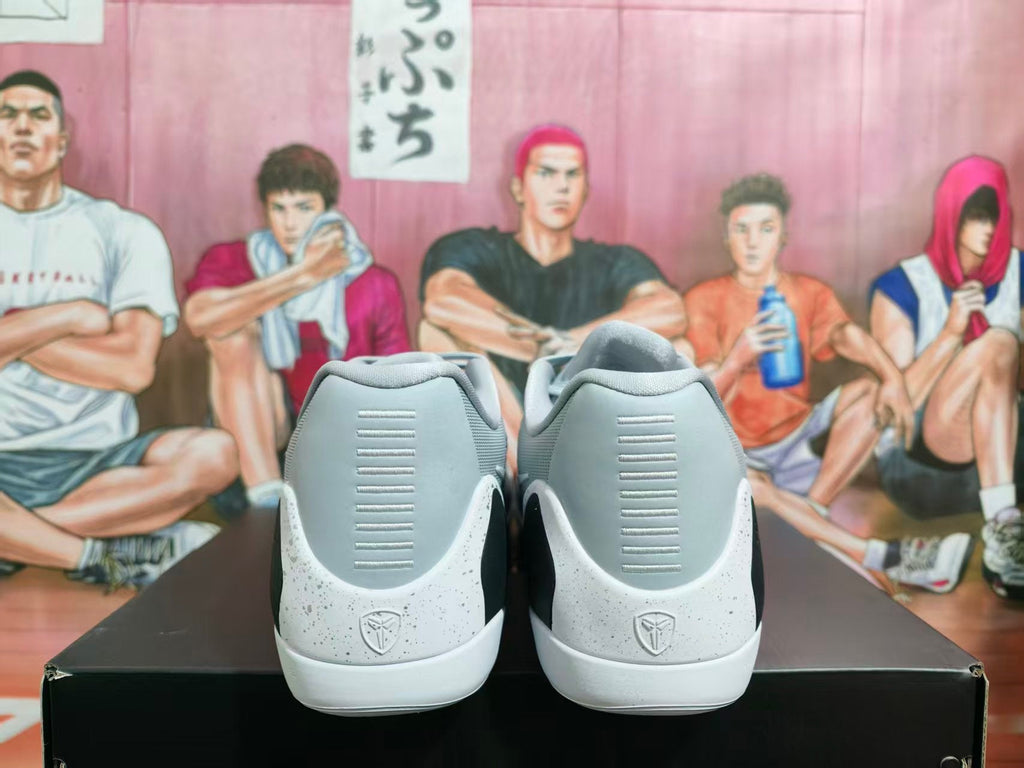 Nike Gray and White Basketball Sneakers