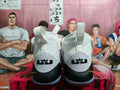 Nike LeBron Soldier 12 Basketball Shoes White Gold