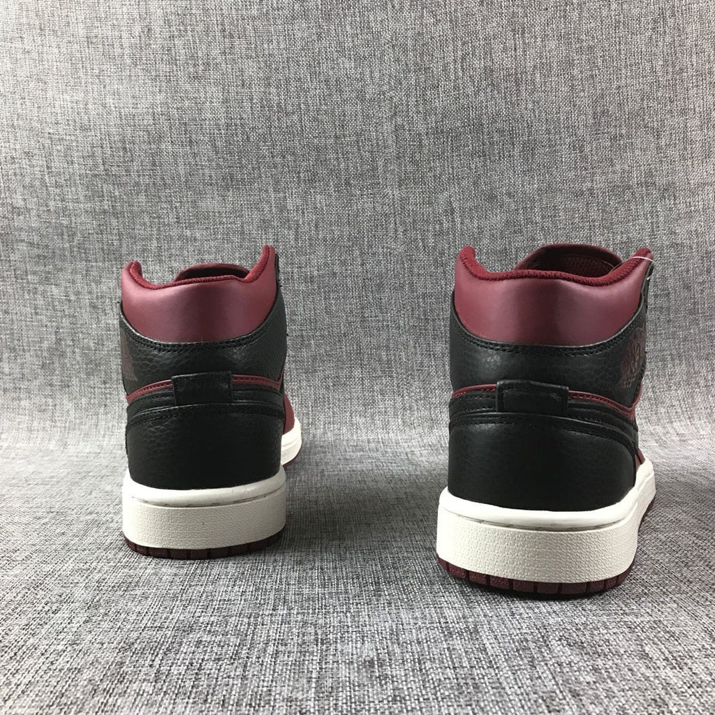 Jordan Air Jordan 1 Mid Sneakers Burgundy Black White