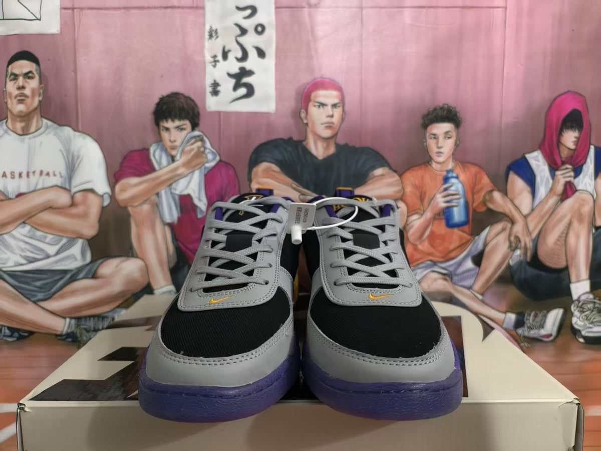 Nike Black Gray and Orange Colorblock Sneakers