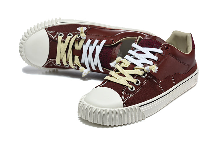 Maison Margiela Replica Low-Top Sneakers in Burgundy