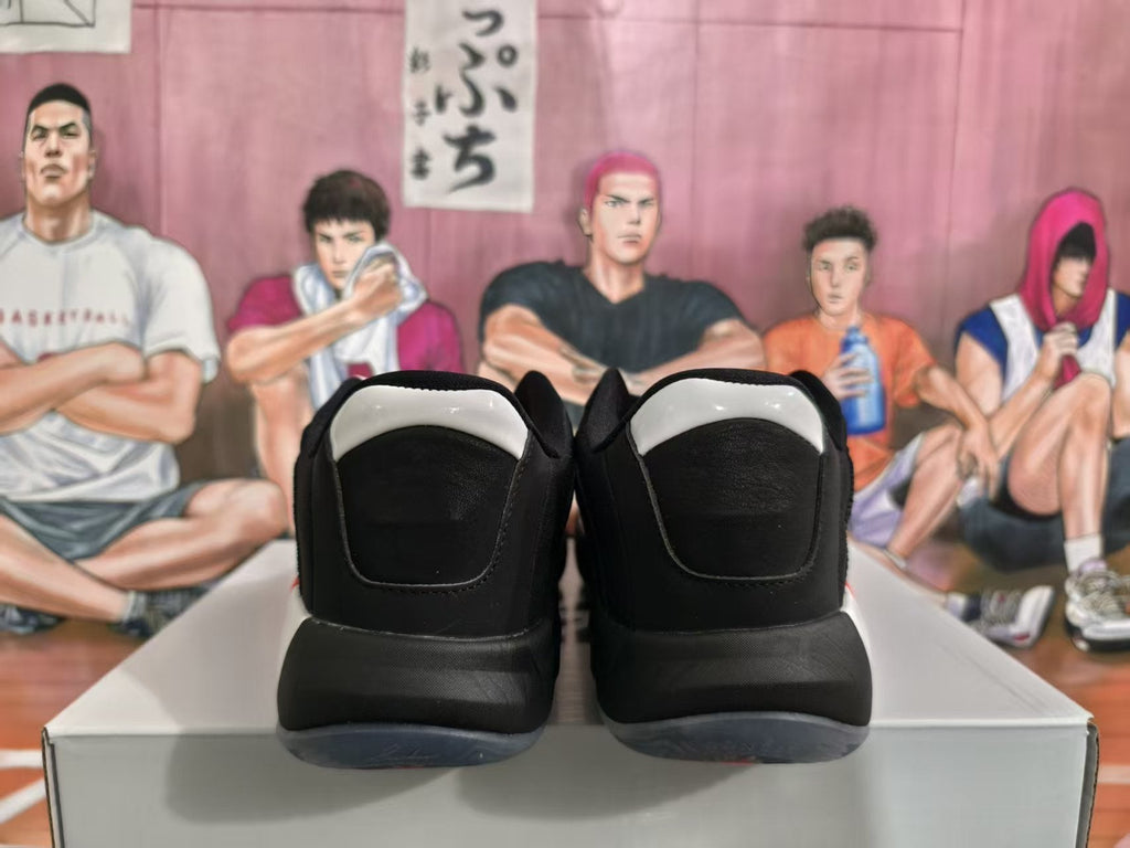 Jordan Black Red Basketball Sneakers