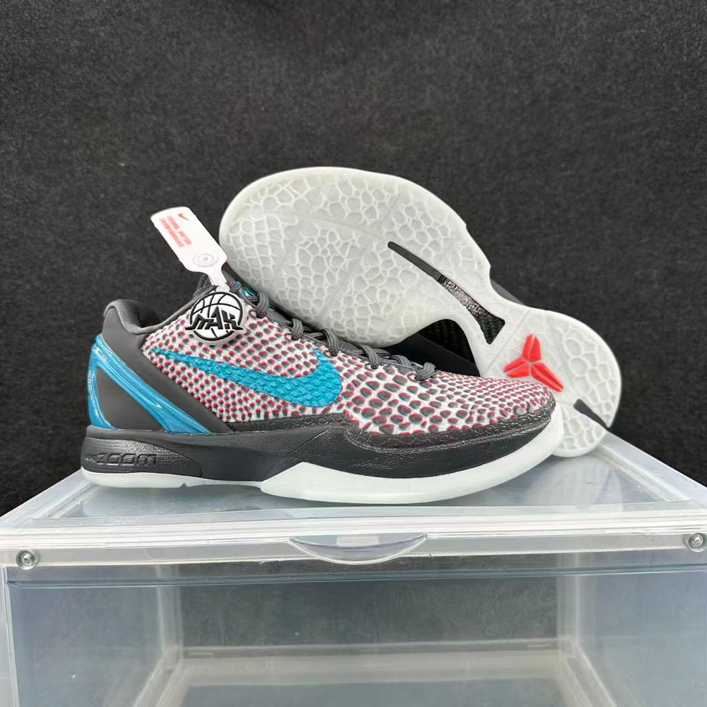 Nike 3D Mismatched Basketball Sneakers Multicolor