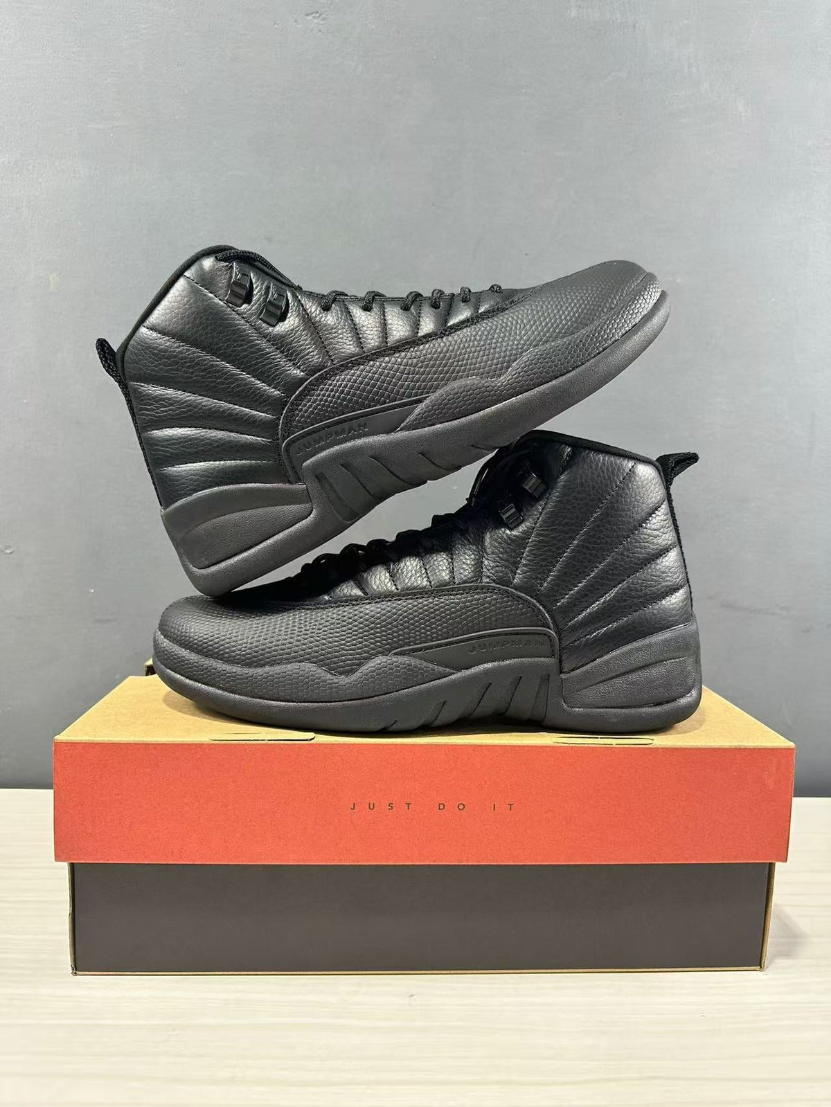 Jordan Air Jordan 12 Winterized High-Top Sneakers Black