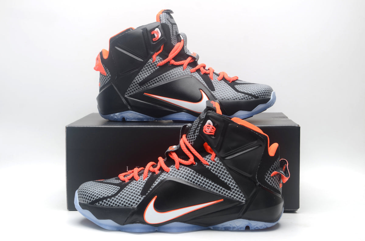 Nike High-Top Basketball Sneakers Black Orange 1412