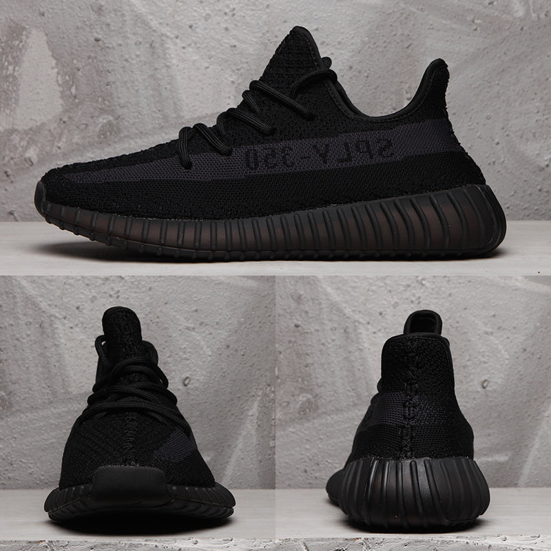 Yeezy 350 V2 Black Knit Sneakers