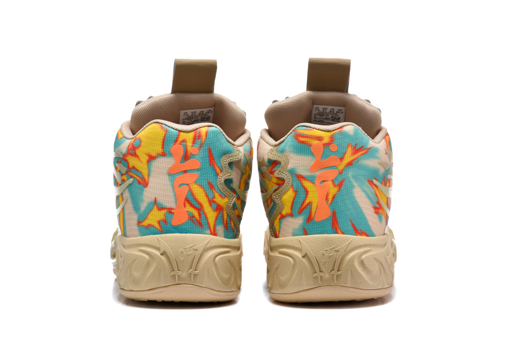 High-Top Basketball Sneakers Beige Multicolor 312209-01